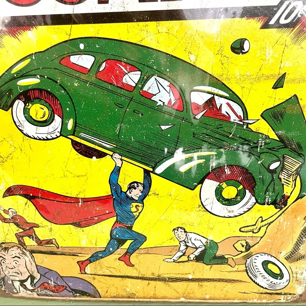 NEW Action Comics Metal Sign